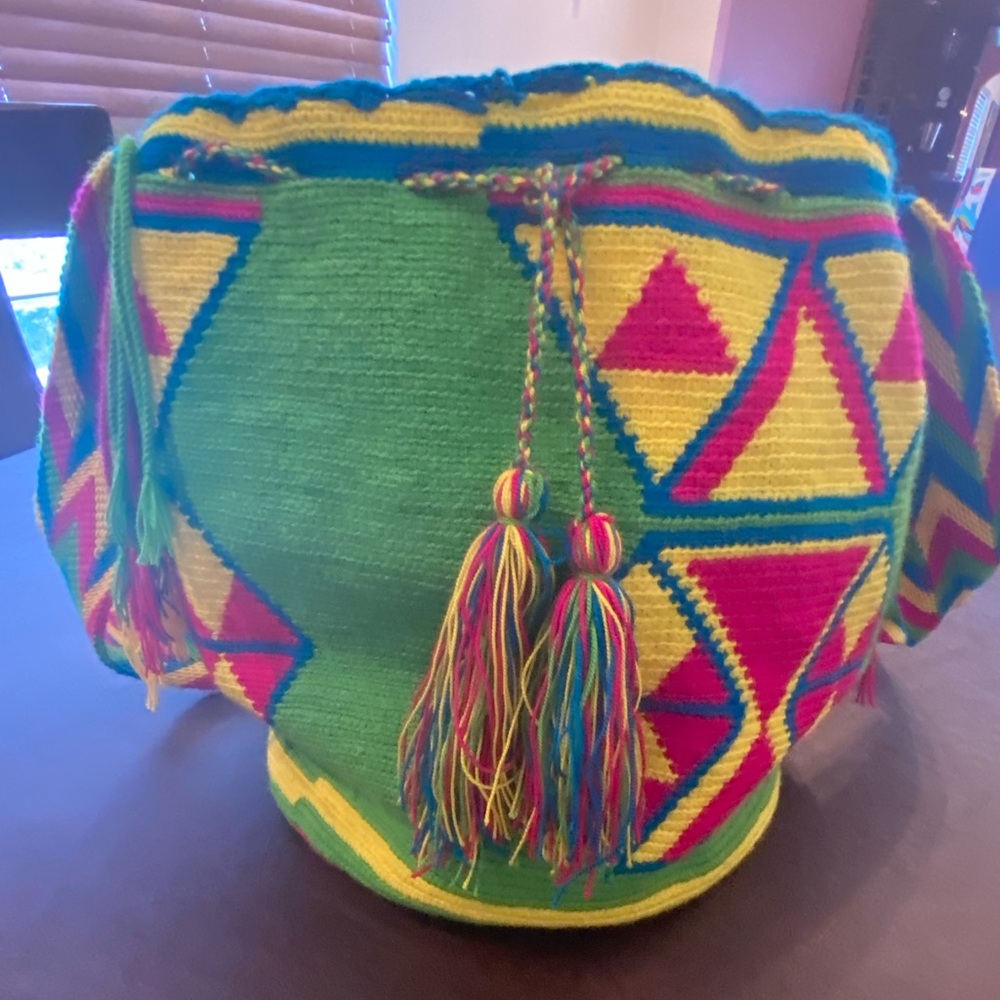 Handmade bucket bag unique - Picture 2 of 6